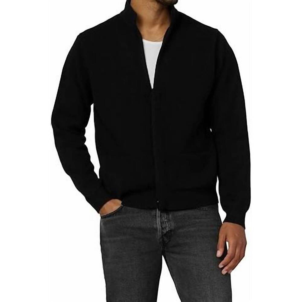 NEW JOE'S JEANS men's modern cardigan in black